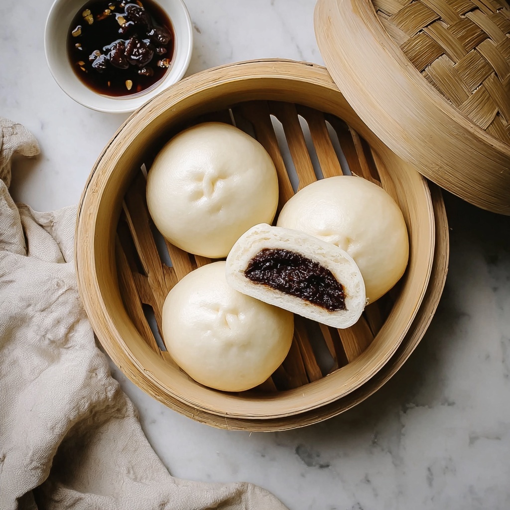 Decadent Chocolate Steamed Buns with Gooey Ganache Recipe - Recipe Image