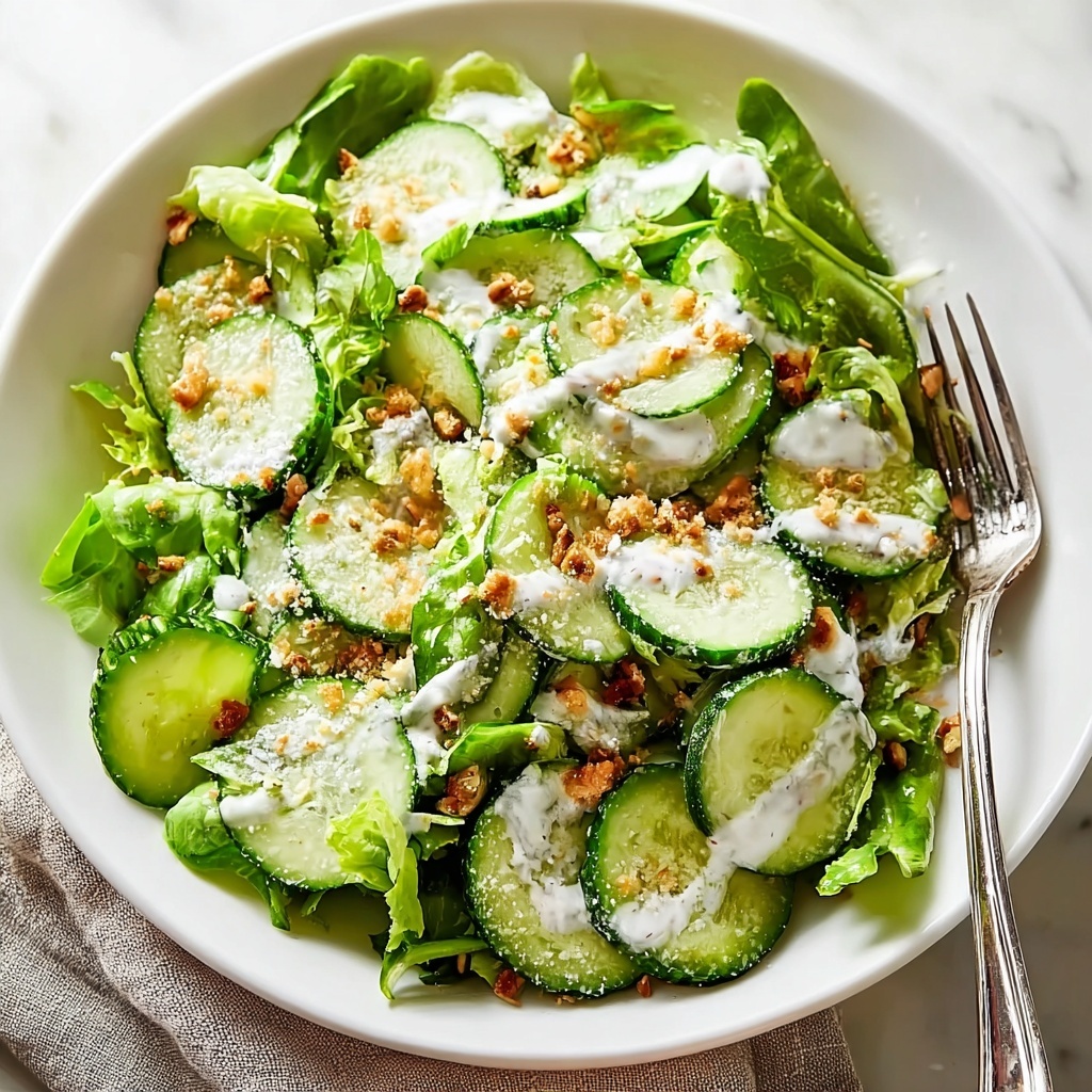Crispy Cucumber Caesar Salad That Transforms Your Lunch Game Recipe - Recipe Image