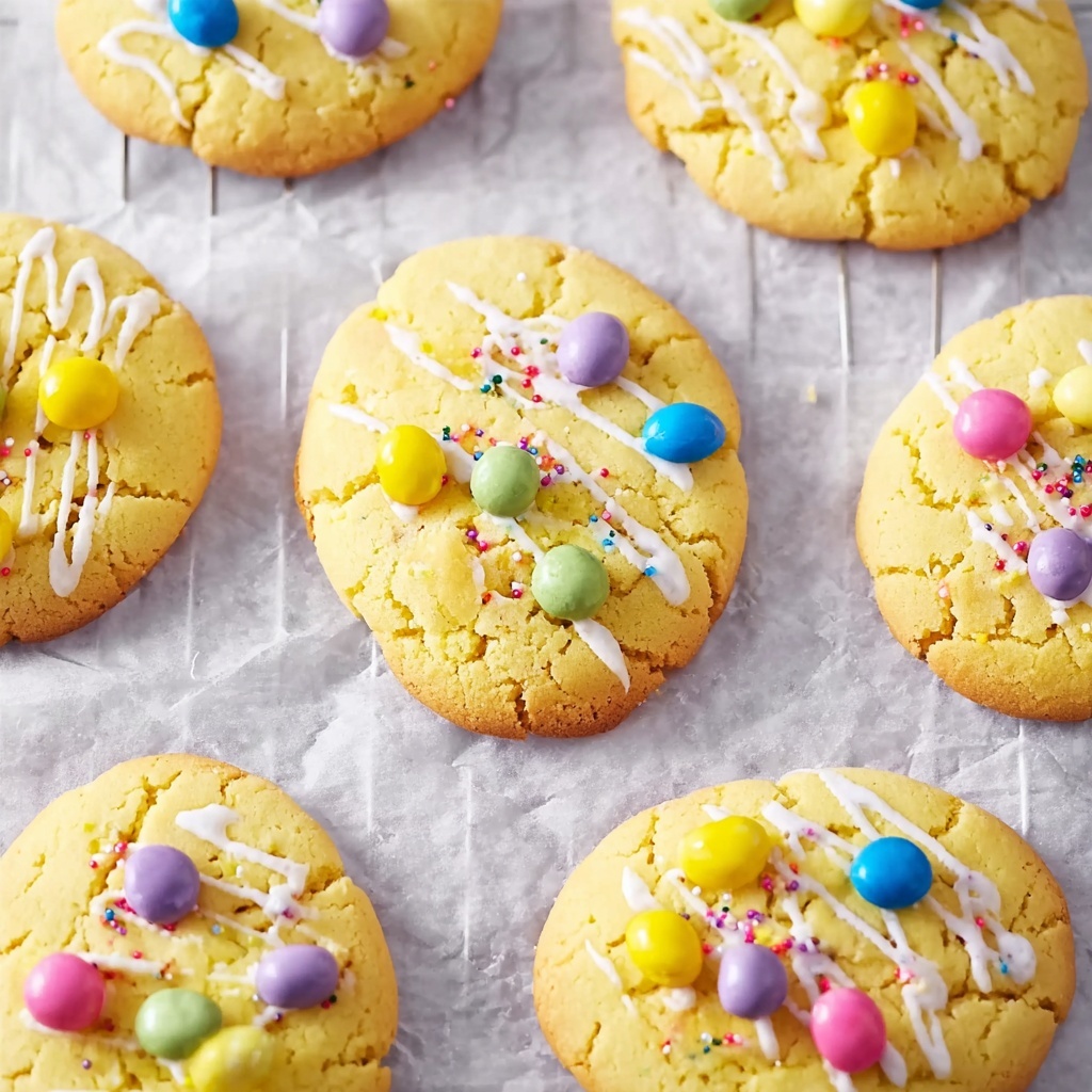 Pastel Candy-Centered Butter Cookies Recipe - Recipe Image