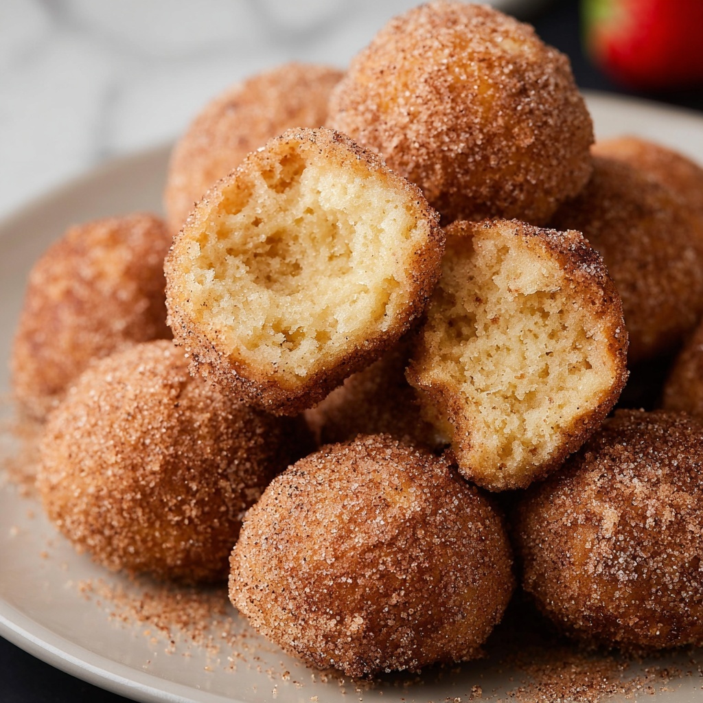 Mini Baked Cinnamon Sugar Donut Bites Recipe - Recipe Image