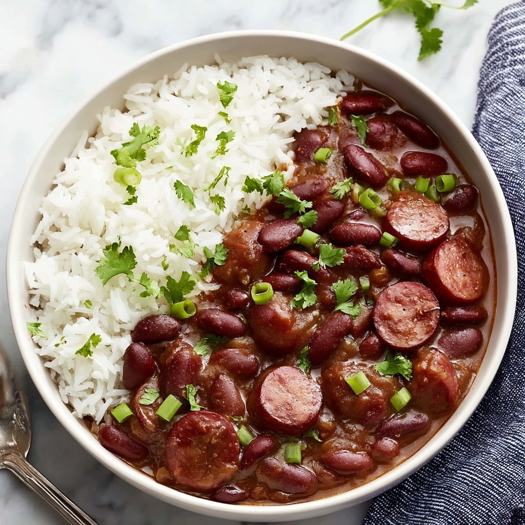 Creole Red Beans and Rice with Andouille Sausage Recipe - Recipe Image