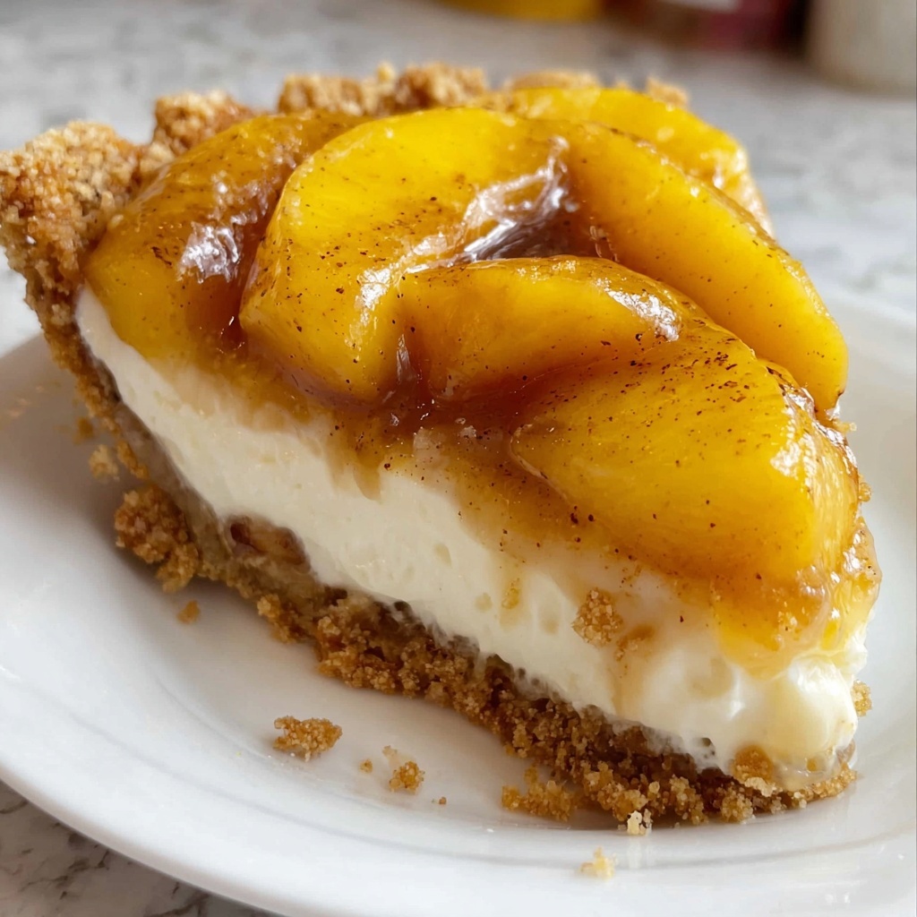 Peach Cobbler Cheesecake Fusion Recipe - Recipe Image