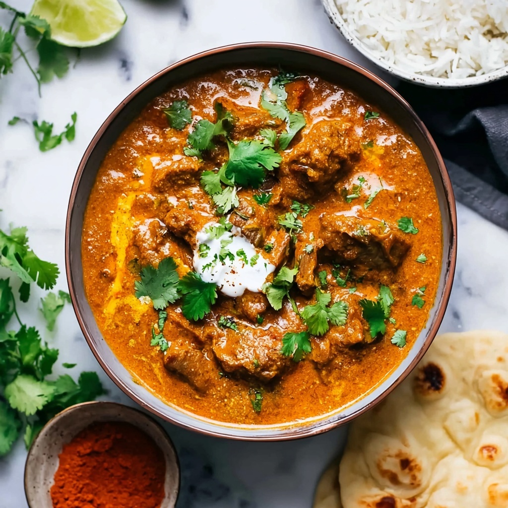 Easy Slow Cooked Indian Lamb Curry (Rogan Josh) Recipe - Recipe Image