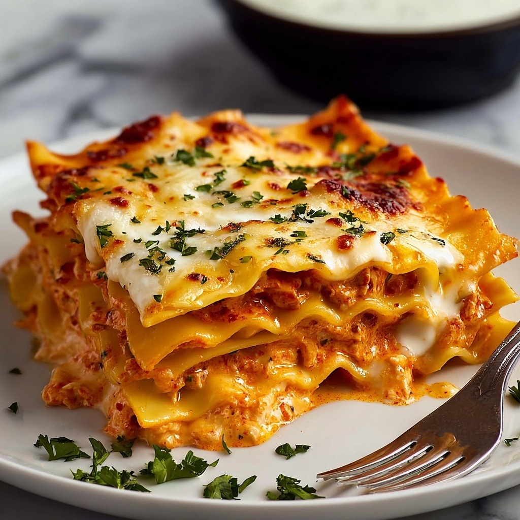 Buffalo Chicken Lasagna Recipe - Recipe Image