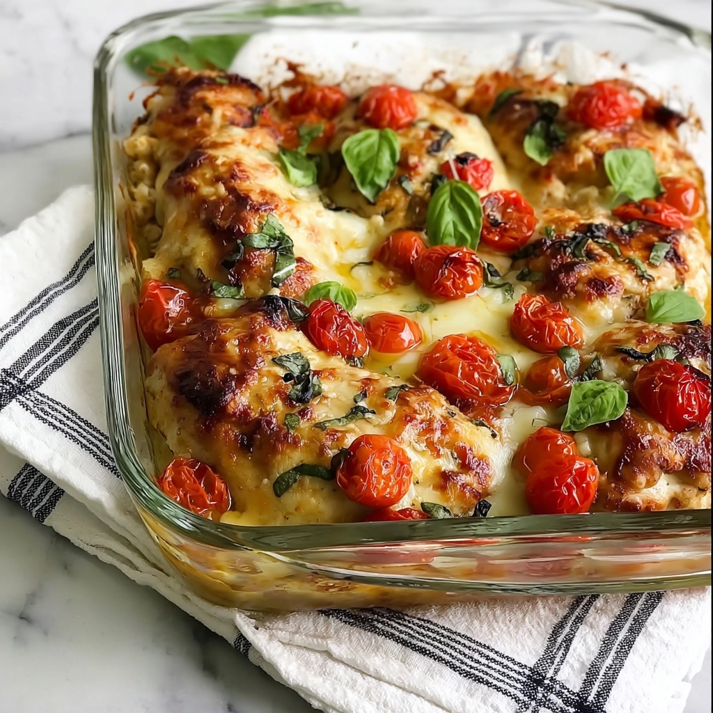 Baked Caprese Chicken Recipe - Recipe Image