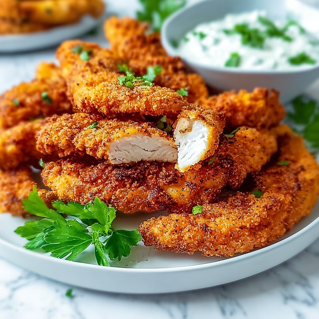 Crunchy Homemade Chicken Fingers: The Ultimate Family Treat Recipe - Recipe Image