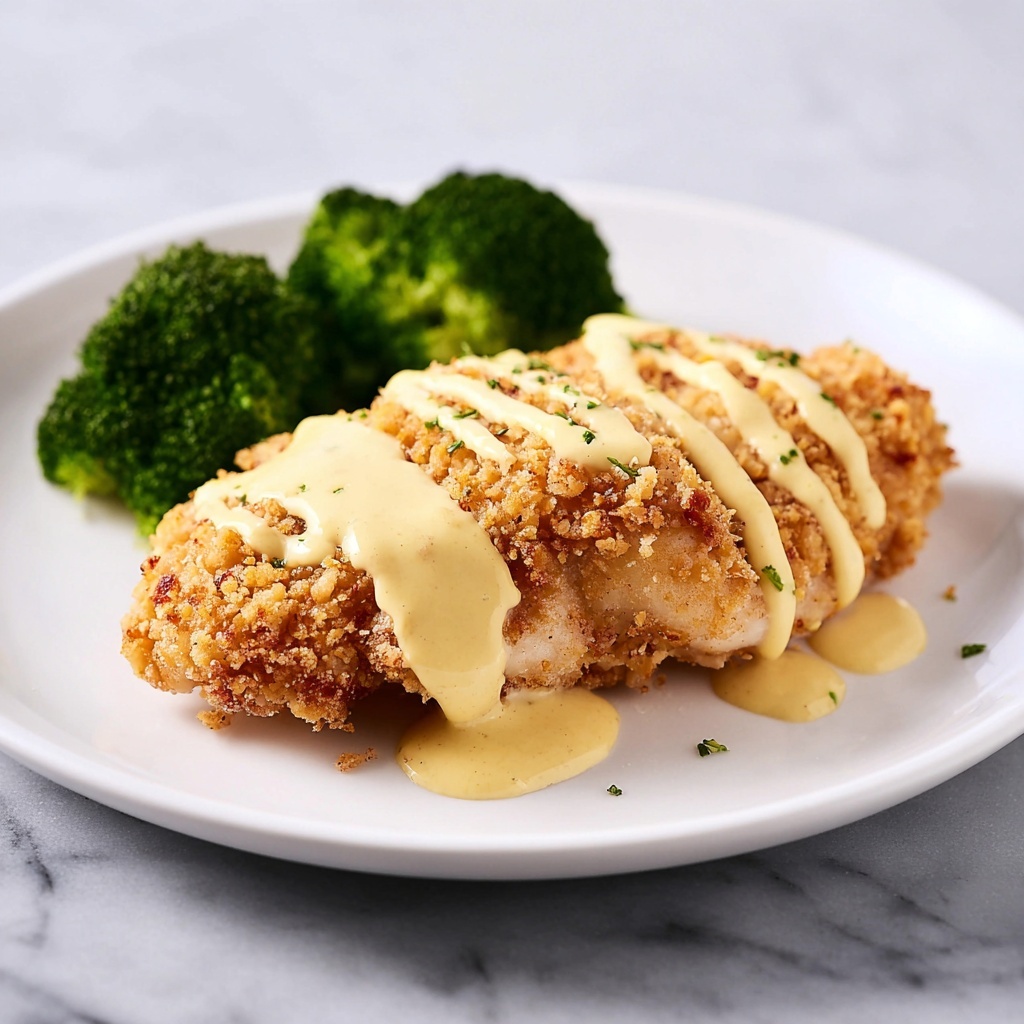 Easy Chicken Cordon Bleu with Parmesan-Dijon Sauce Recipe - Recipe Image