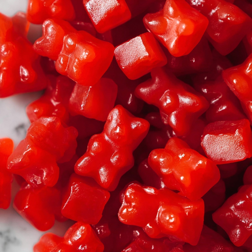 Vegan Strawberry Gummy Bears with Agar-Agar Recipe - Recipe Image