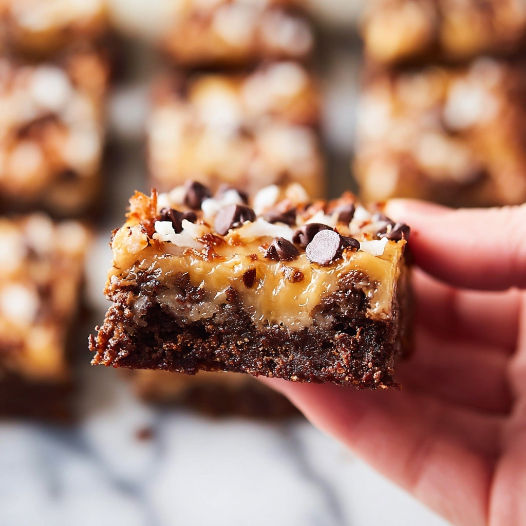 Brownie Caramel Coconut Bars Recipe - Recipe Image