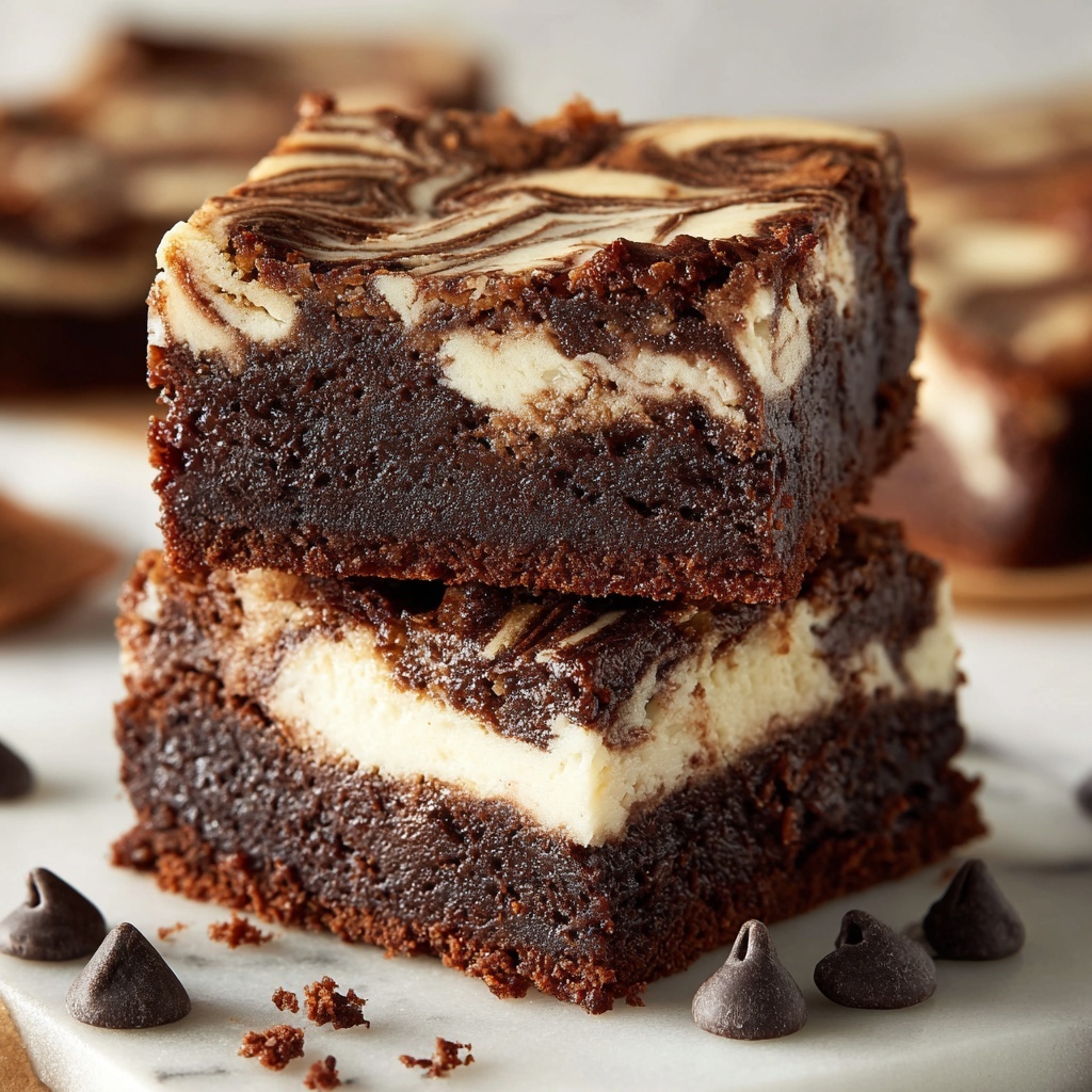Cream Cheese Brownies Recipe - Recipe Image