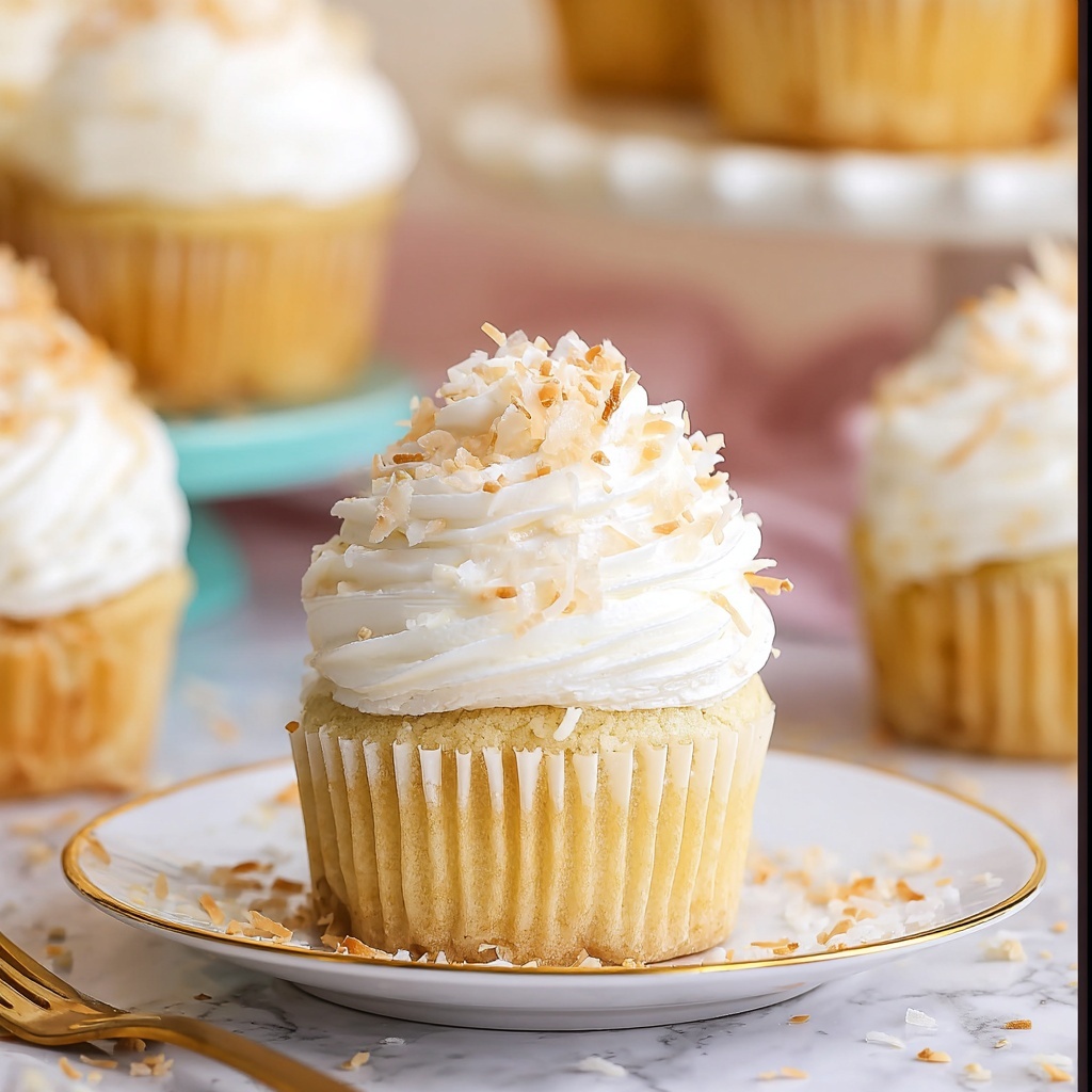 Coconut Cream Pie Cupcakes Recipe - Recipe Image