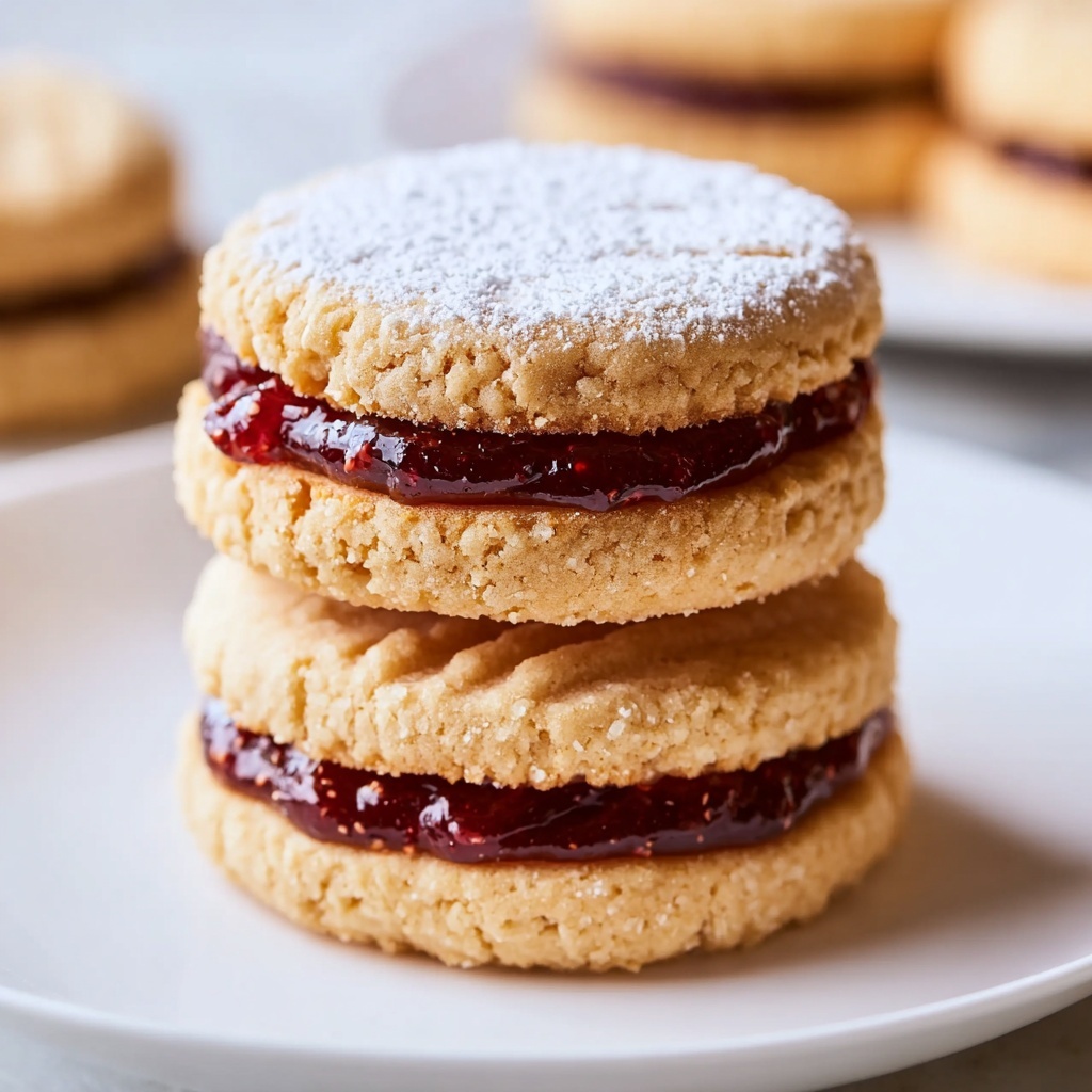 Peanut Butter and Jelly Sandwich Cookies Recipe - Recipe Image