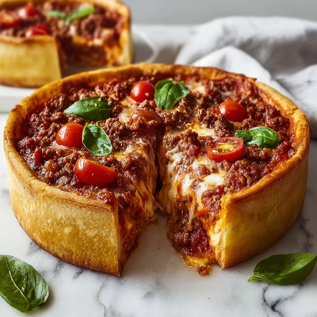 Deep-Dish Pizza Pie Recipe - Recipe Image