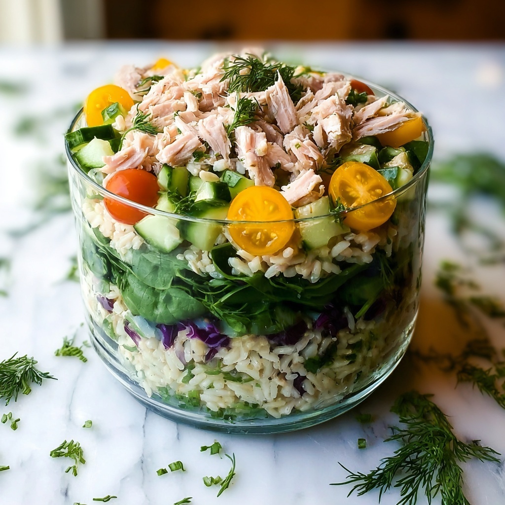 Healthy Winter Rice and Tuna Salad Recipe - Recipe Image