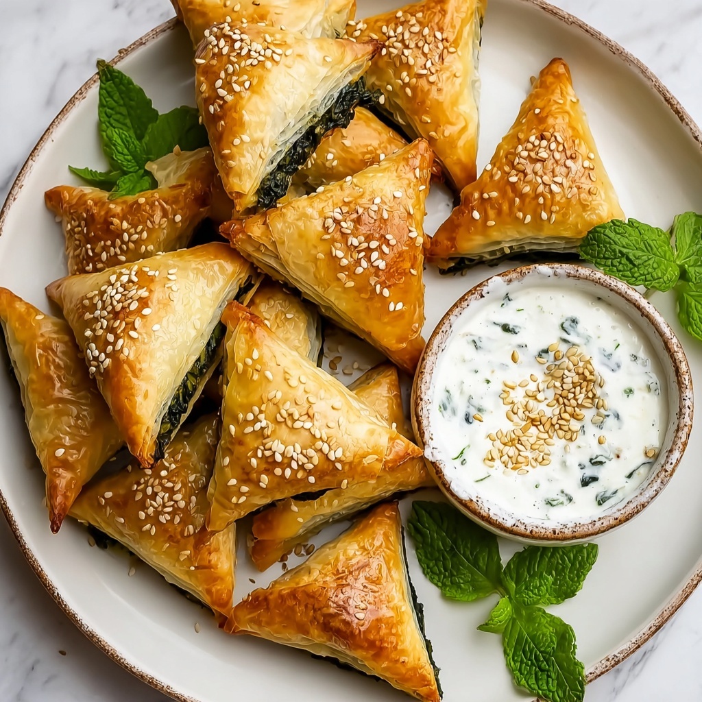 Lebanese Spinach Pies Recipe - Recipe Image