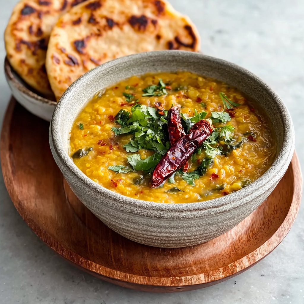 Sri Lankan Dhal Curry with Coconut Roti Recipe - Recipe Image