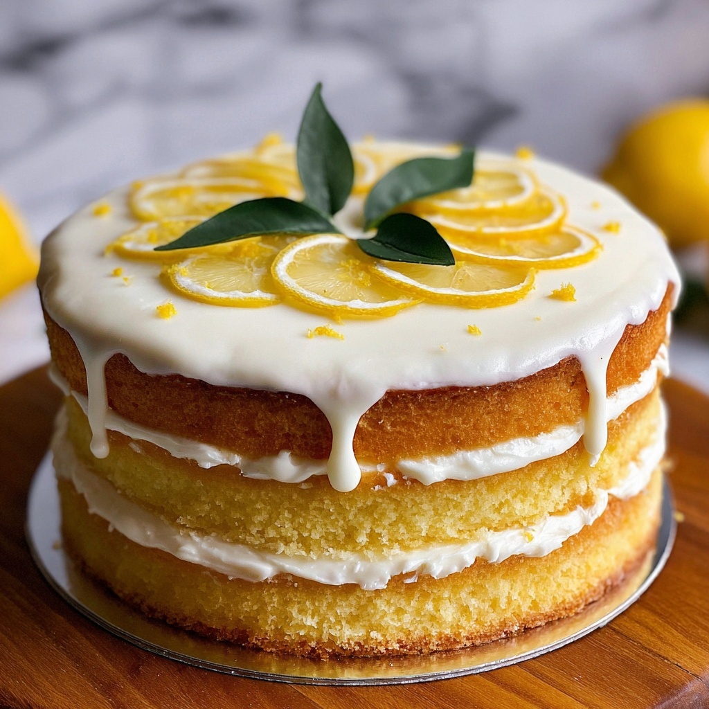 Limoncello Cake with Mascarpone Frosting Recipe - Recipe Image