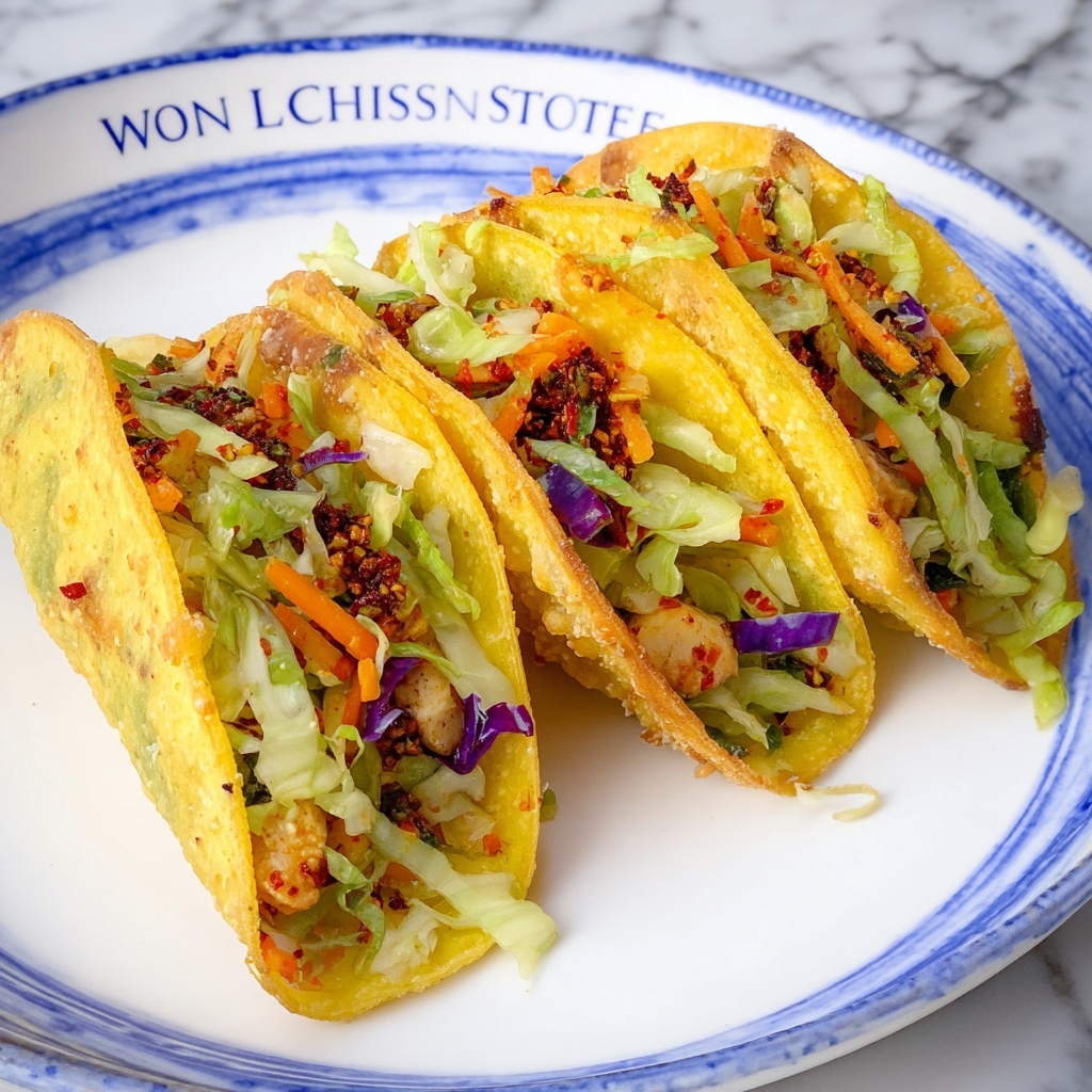 Spicy Chicken Wonton Tacos Recipe - Recipe Image