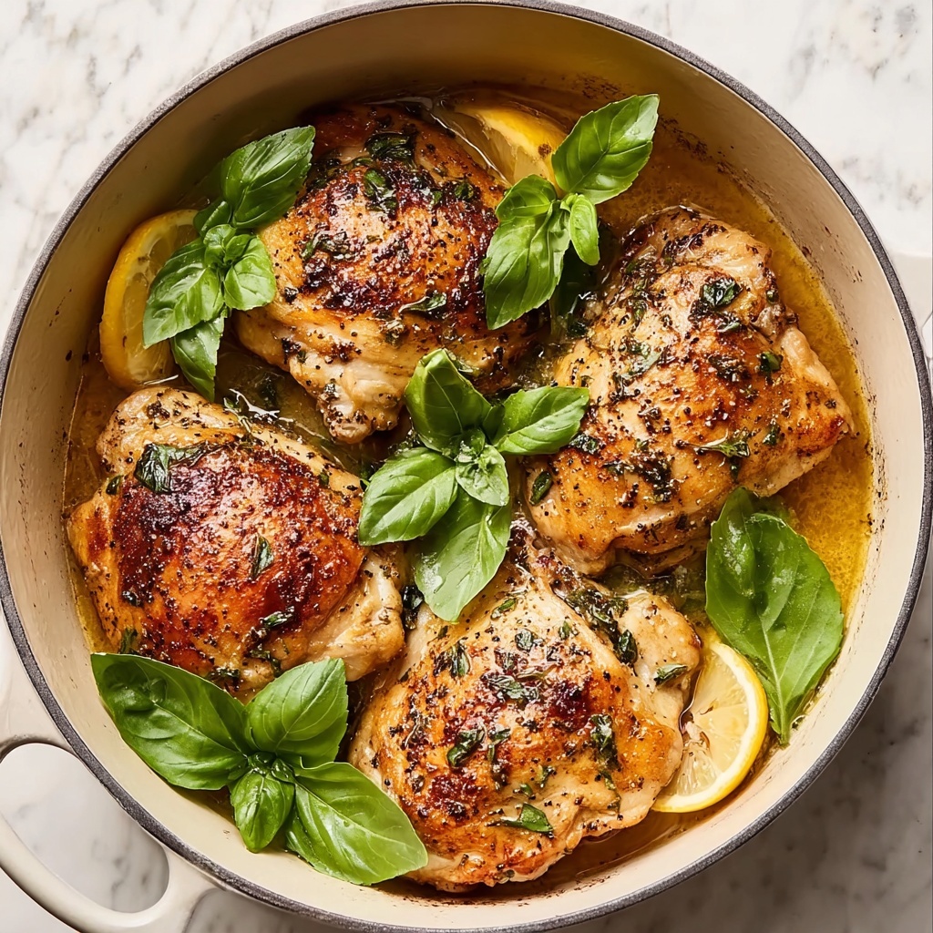 One-Pan Lemon Basil Chicken Recipe - Recipe Image