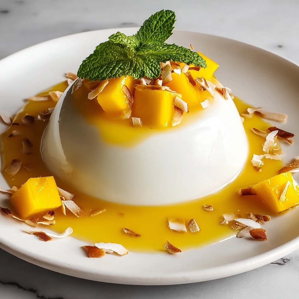 Mango Coconut Panna Cotta Recipe - Recipe Image