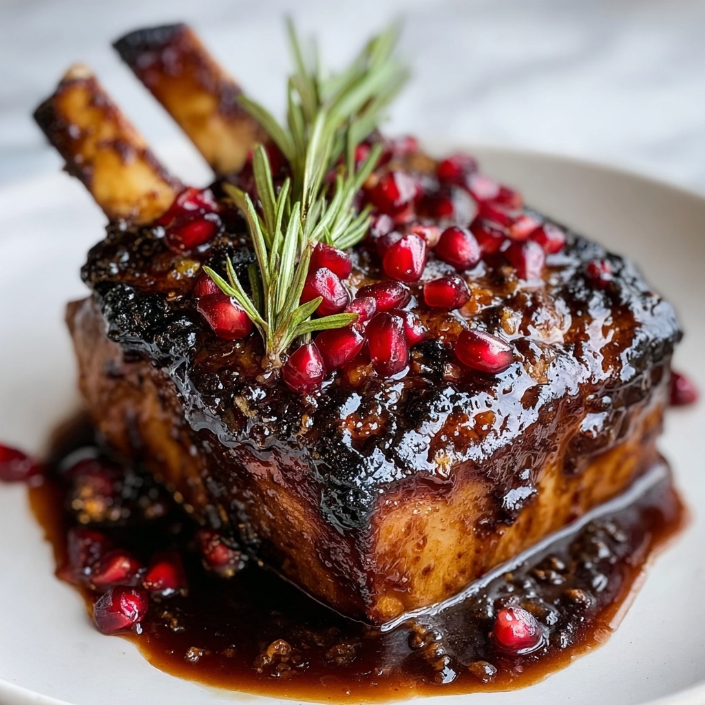 Pomegranate Molasses Glazed Lamb Shoulder Recipe - Recipe Image