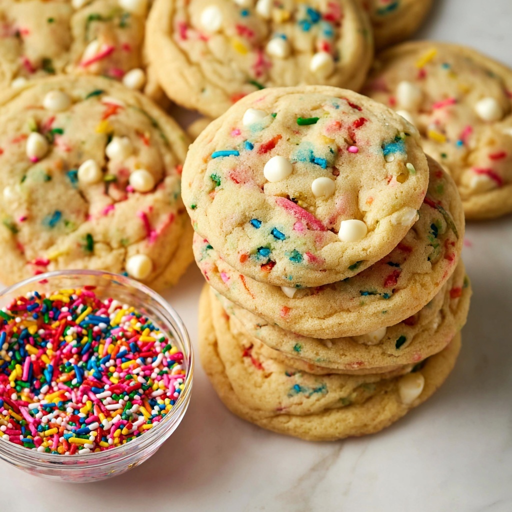 Funfetti Cheesecake Pudding Cookies Recipe - Recipe Image