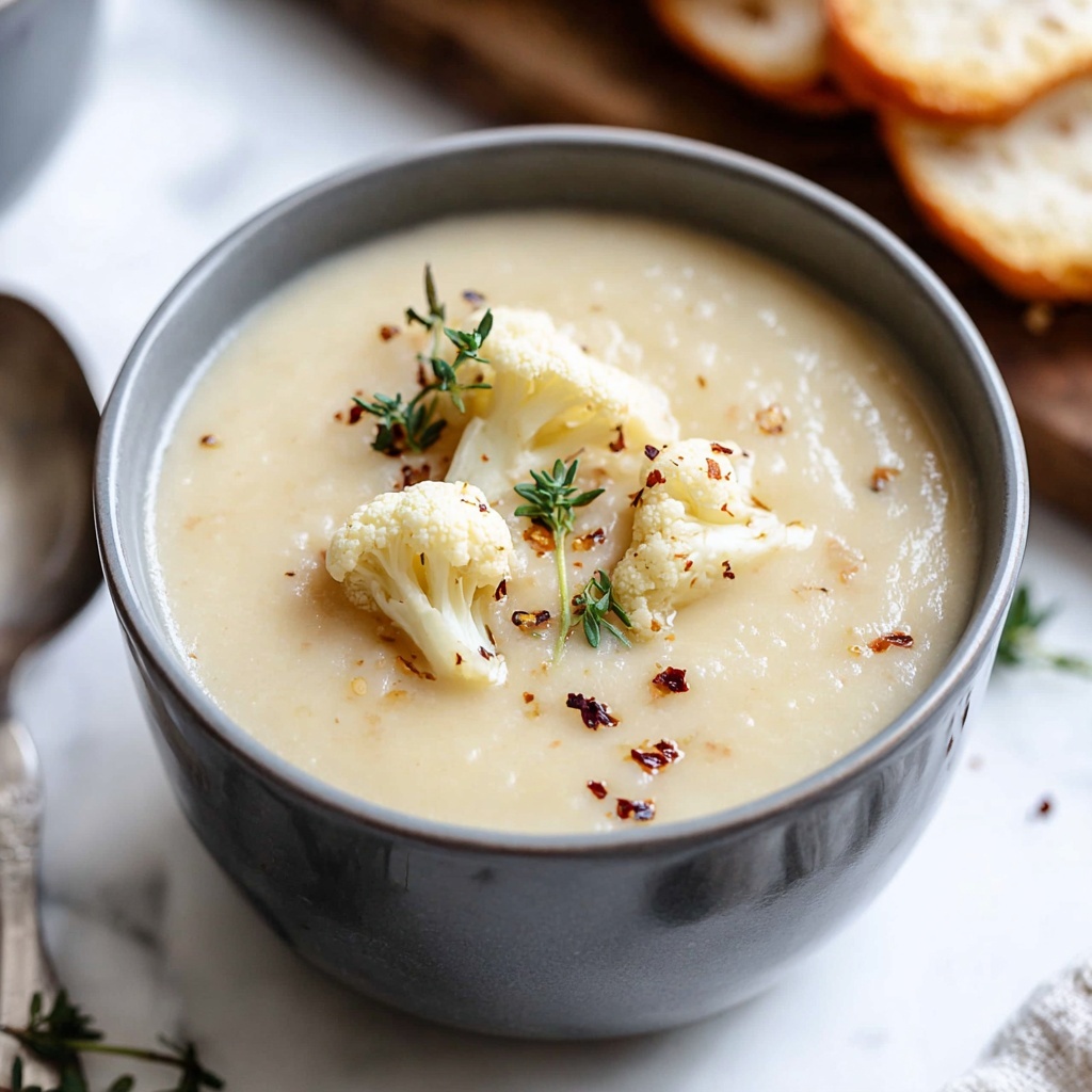 Vegan Cauliflower Soup Recipe - Recipe Image