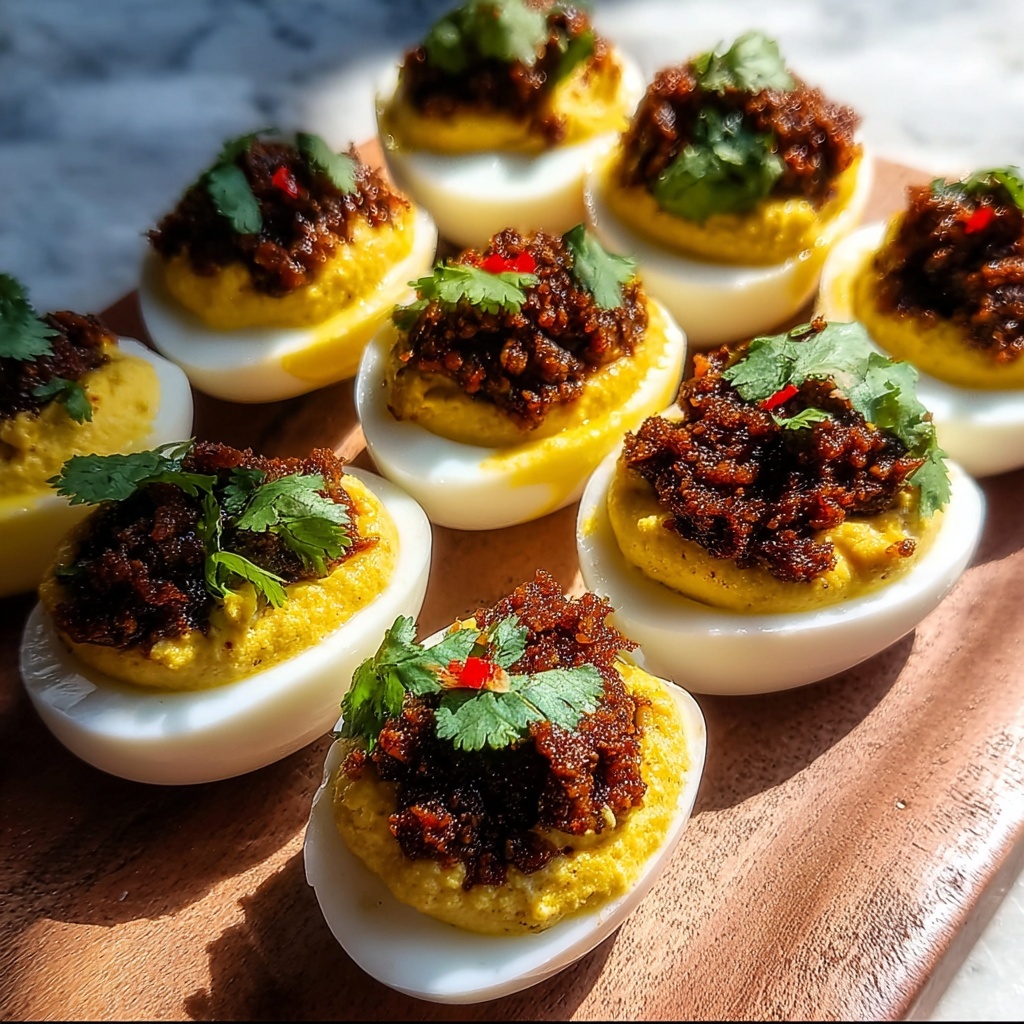 Jalapeno Deviled Eggs with Ground Beef Recipe - Recipe Image