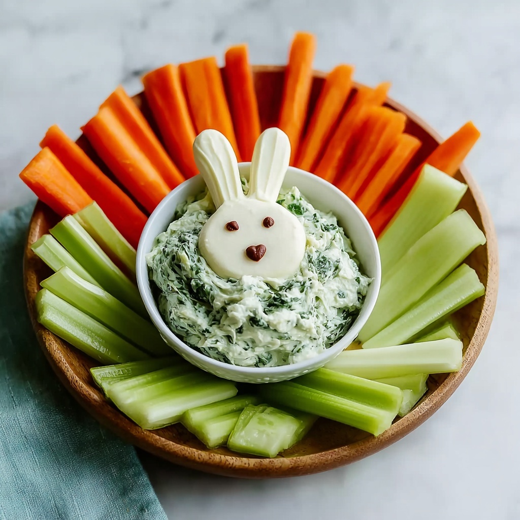 Easter Bunny Spinach Dip Recipe That Will Delight Everyone Recipe - Recipe Image
