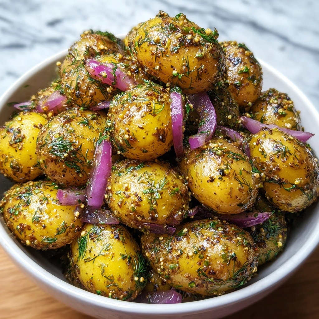 Honey Mustard Baby Potato Salad with Fresh Dill Recipe - Recipe Image