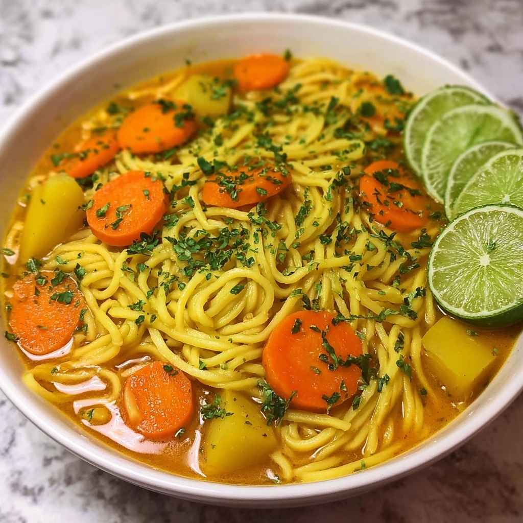 Curry Coconut Noodle Soup Recipe - Recipe Image