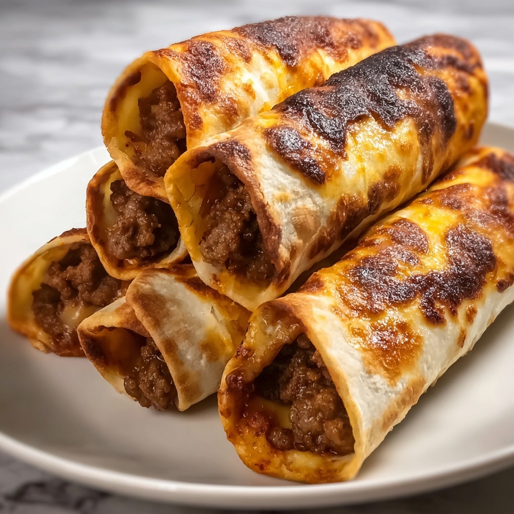 Cheeseburger Egg Rolls Recipe - Recipe Image