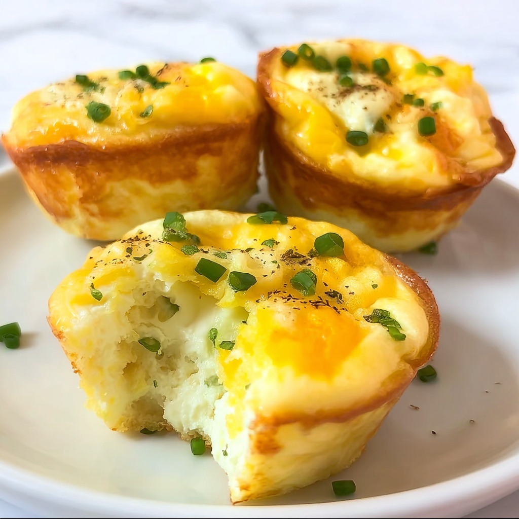 Cheddar Chive Scrambled Egg Cups Recipe - Recipe Image