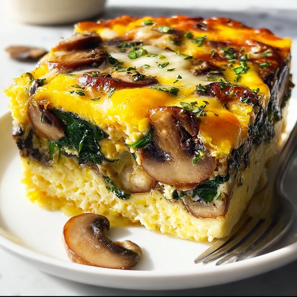 Herb Mushroom Breakfast Bake Recipe - Recipe Image
