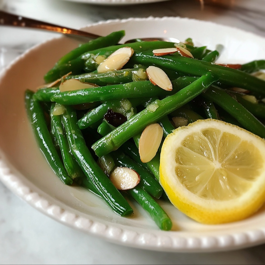 Savory Green Bean Almondine Recipe - Recipe Image