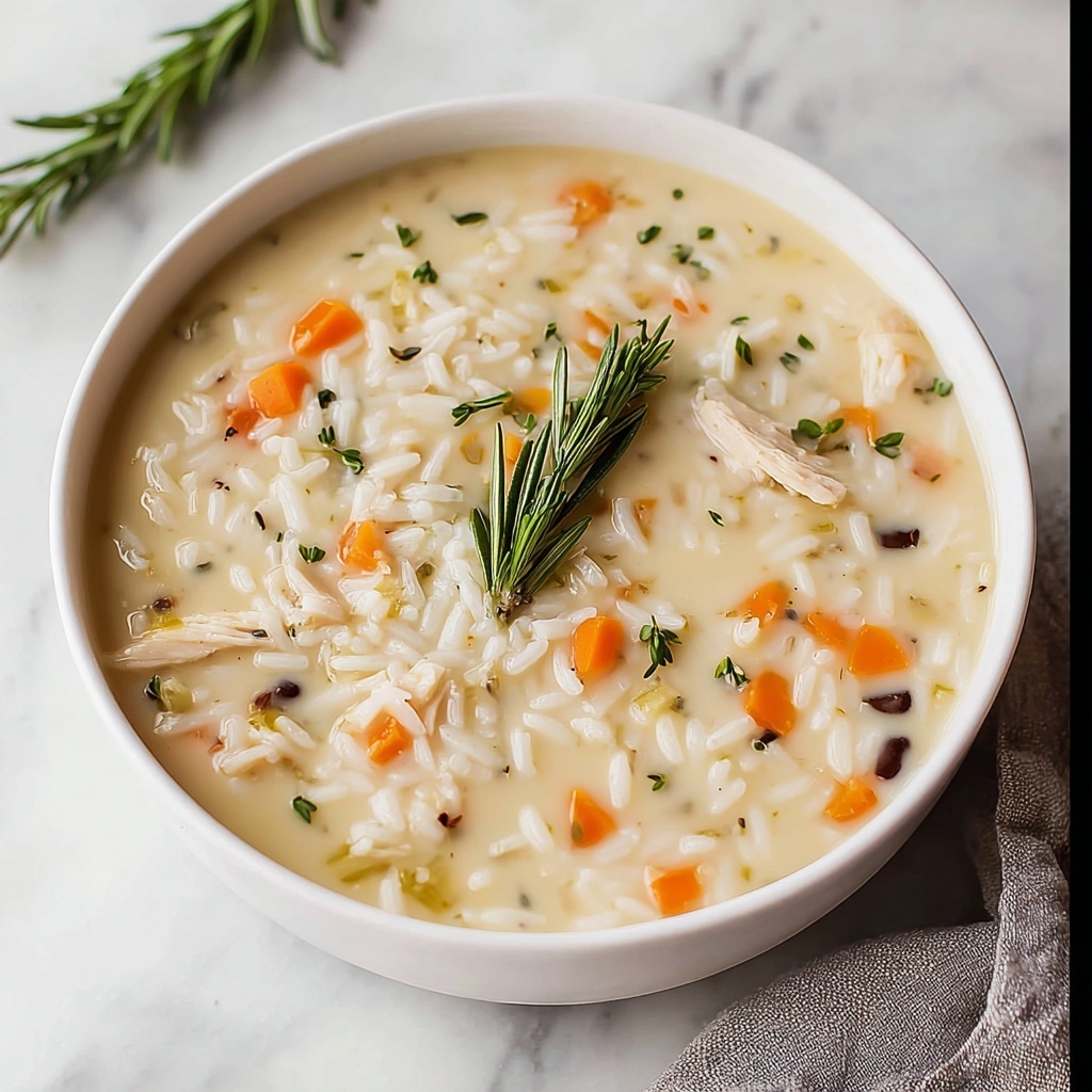 Cozy Creamy Turkey Rice Soup Recipe - Recipe Image