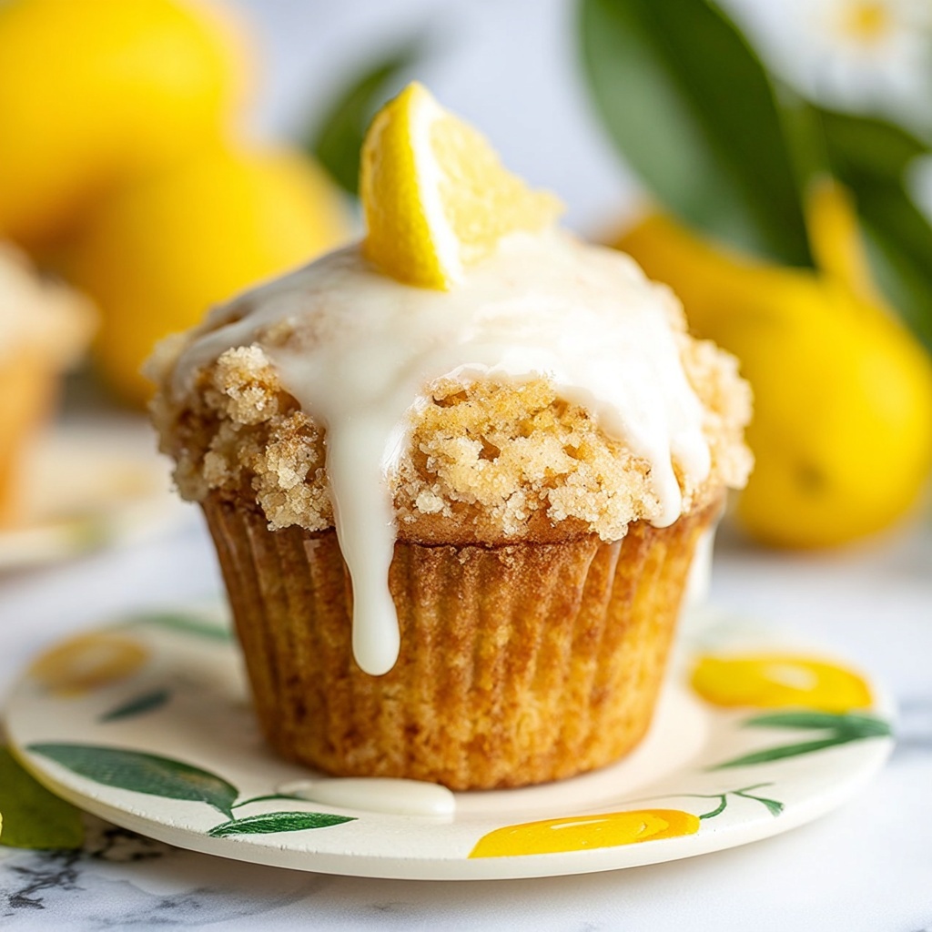 Moist Vegan Lemon Muffins Recipe - Recipe Image