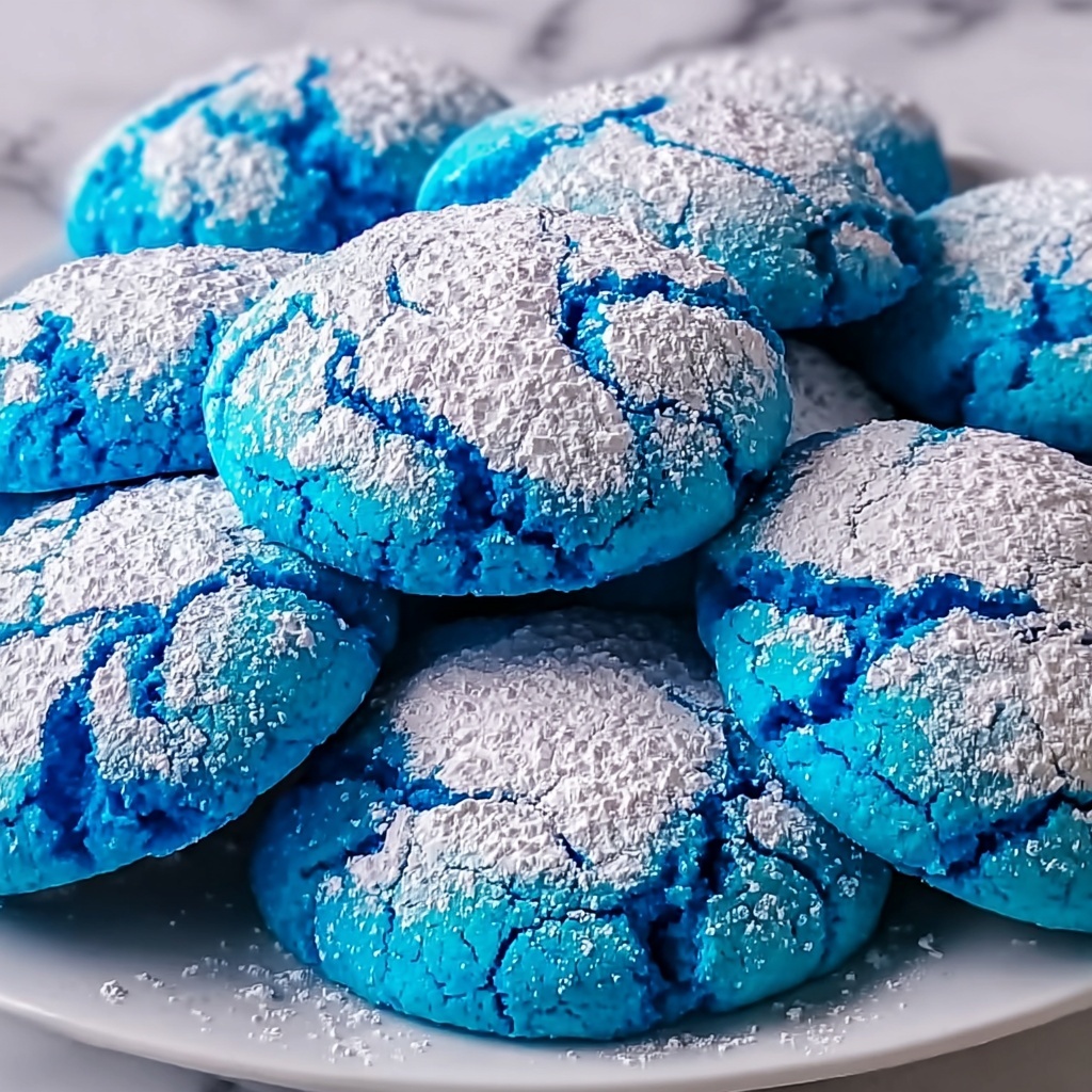 Blue Crinkle Cookies: Easy Festive Treats Everyone Will Love Recipe - Recipe Image