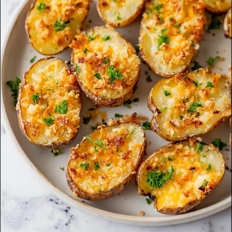 Crispy Parmesan Garlic Potatoes Recipe