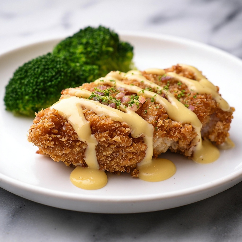 Easy Chicken Cordon Bleu with Parmesan-Dijon Sauce Recipe - Recipe Image