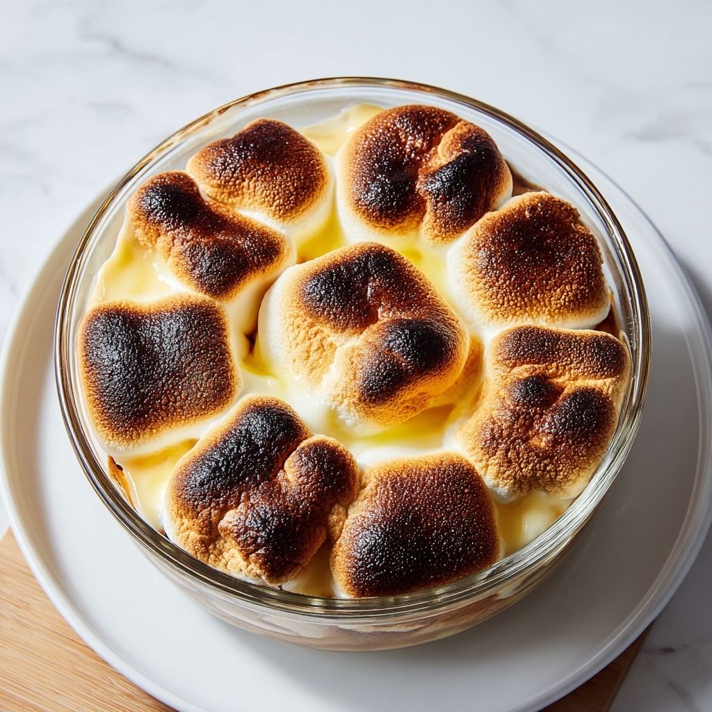 Custard Bread Pudding with Vanilla Sauce Recipe - Recipe Image