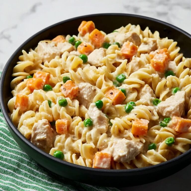Chicken Pot Pie Noodle Skillet Recipe