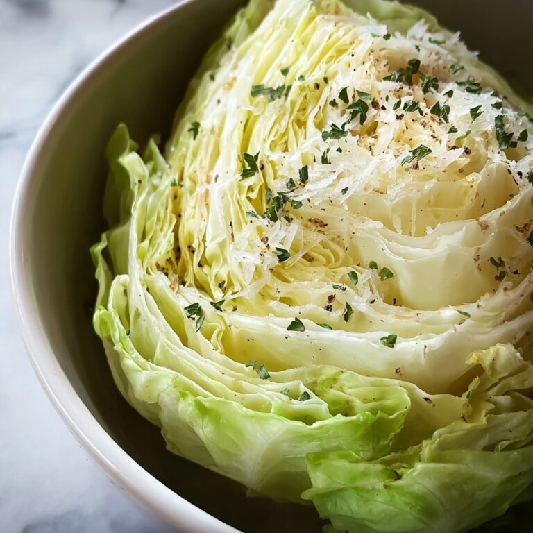 Creamy Slow Cooker Garlic Parmesan Cabbage Recipe