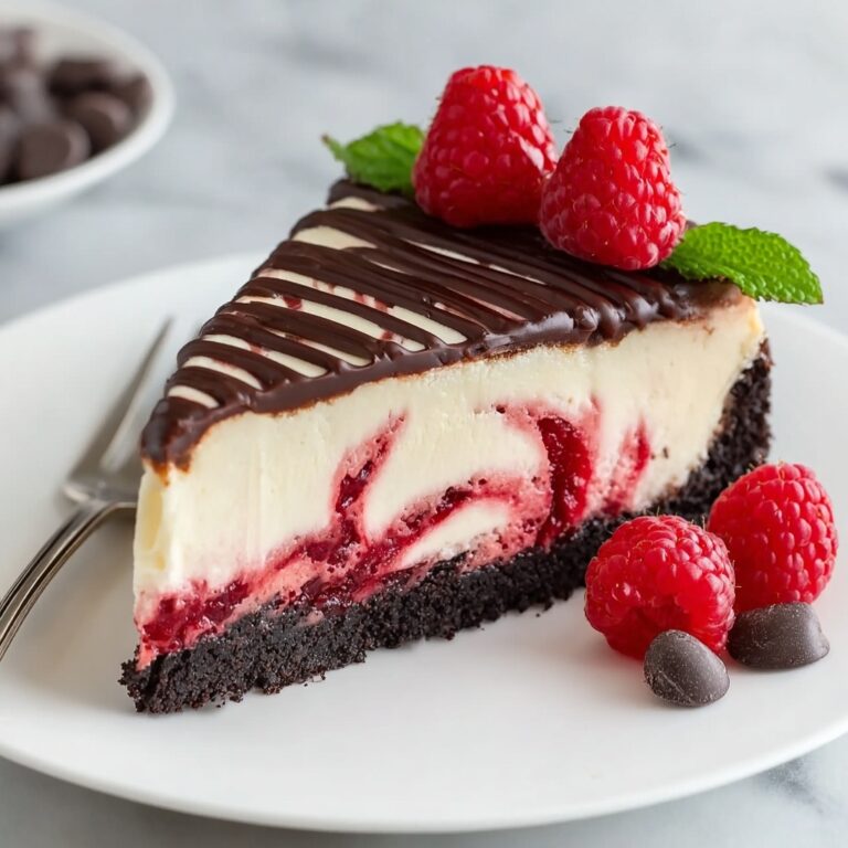 Chocolate Cheesecake With Raspberry Swirl Recipe
