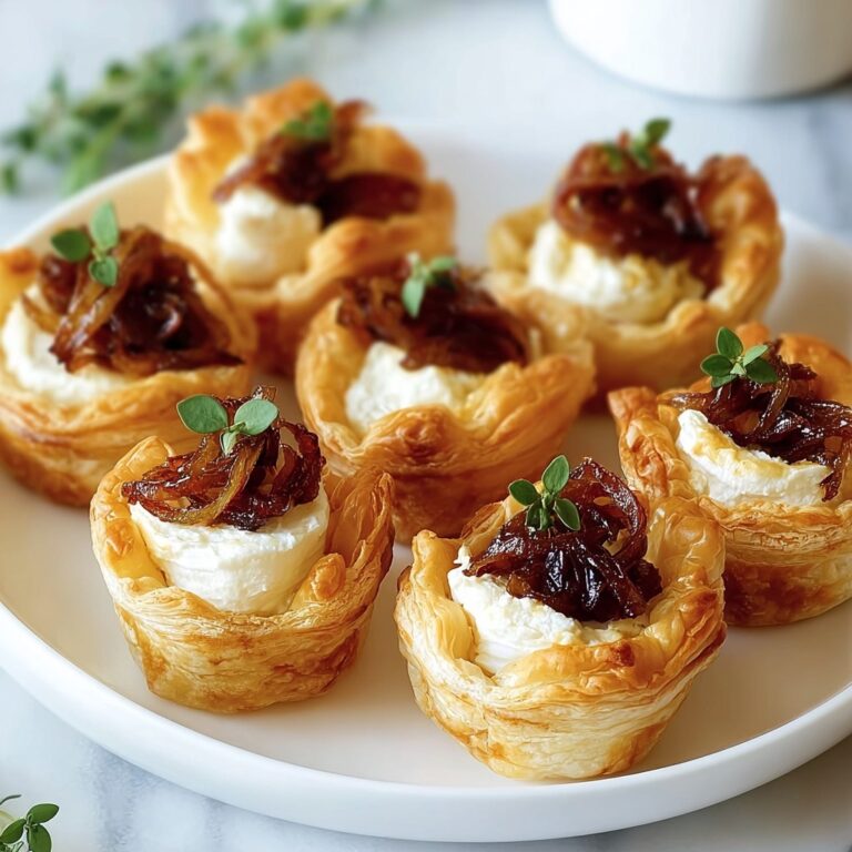 Irresistible Caramelized Onion and Goat Cheese Tarts Recipe
