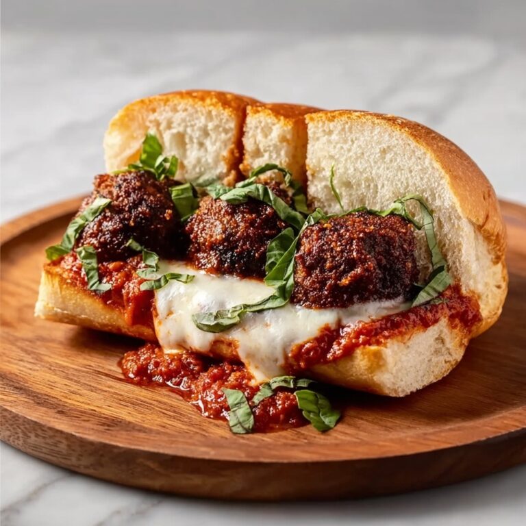 Meatball Subs with Tomato Basil Sauce and Melted Provolone Recipe