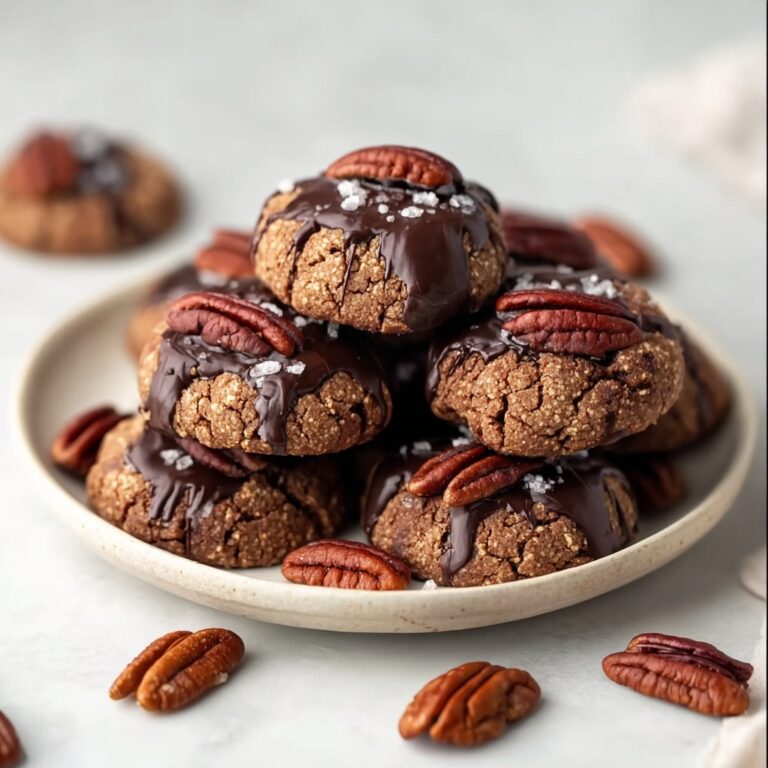 Low-Carb Pecan Softies with Sea Salt and Dark Chocolate Recipe