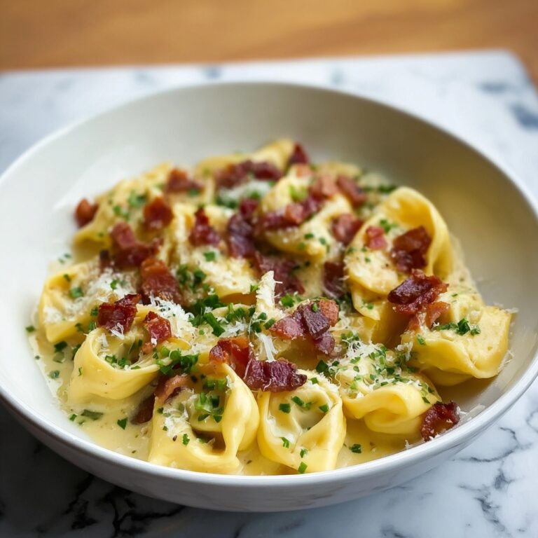 Creamy Tortellini Carbonara Recipe