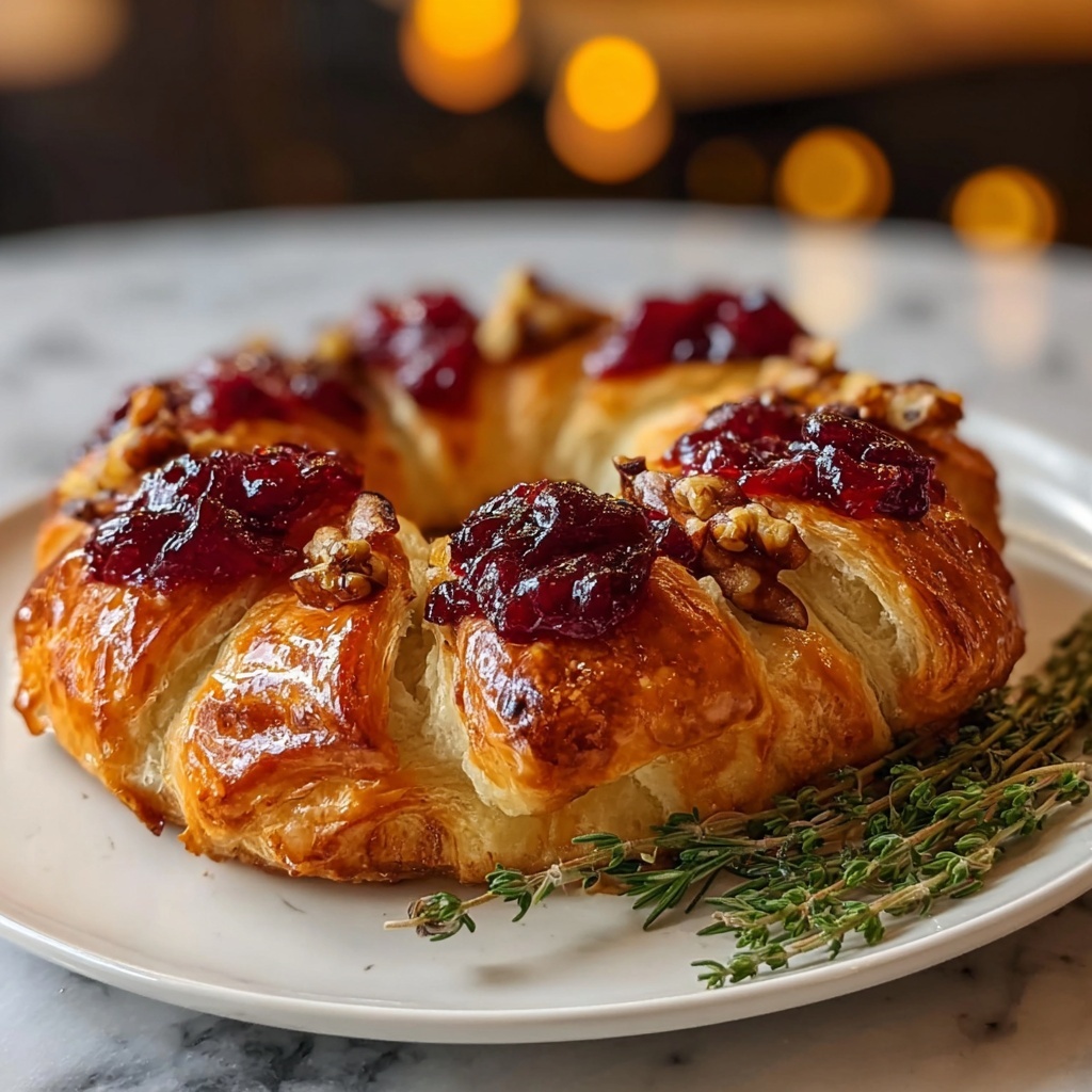 Cranberry Brie Crescent Ring Recipe - Recipe Image