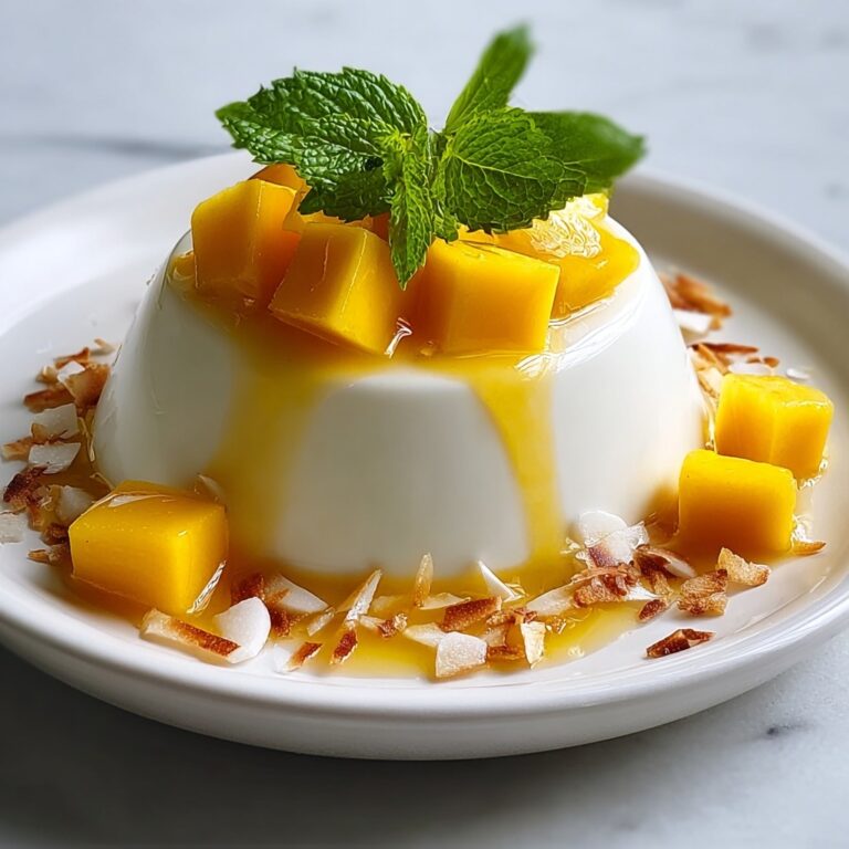 Mango Coconut Panna Cotta Recipe